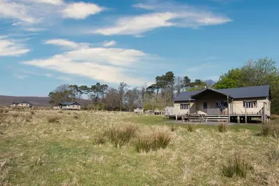 a house in the middle of a field at Bleasdale at Lantern and Larks in Chipping