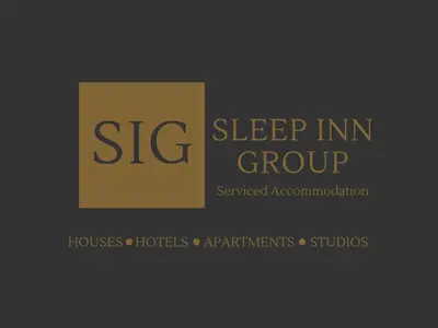 a sign that reads sleep in group with at Secret Suites in Lancaster