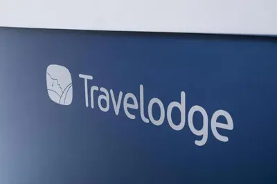 a sign with the words travel lookedage on it at Travelodge Morecambe in Morecambe