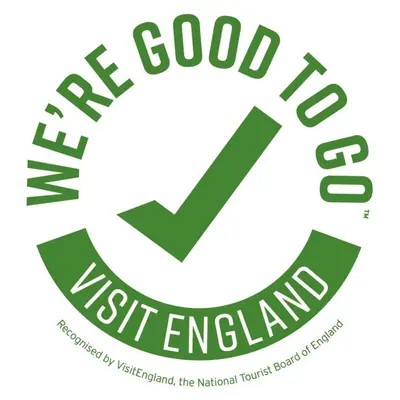 a logo for the good to assist england at Seaforth Guest House - Pleasure Beach in Blackpool